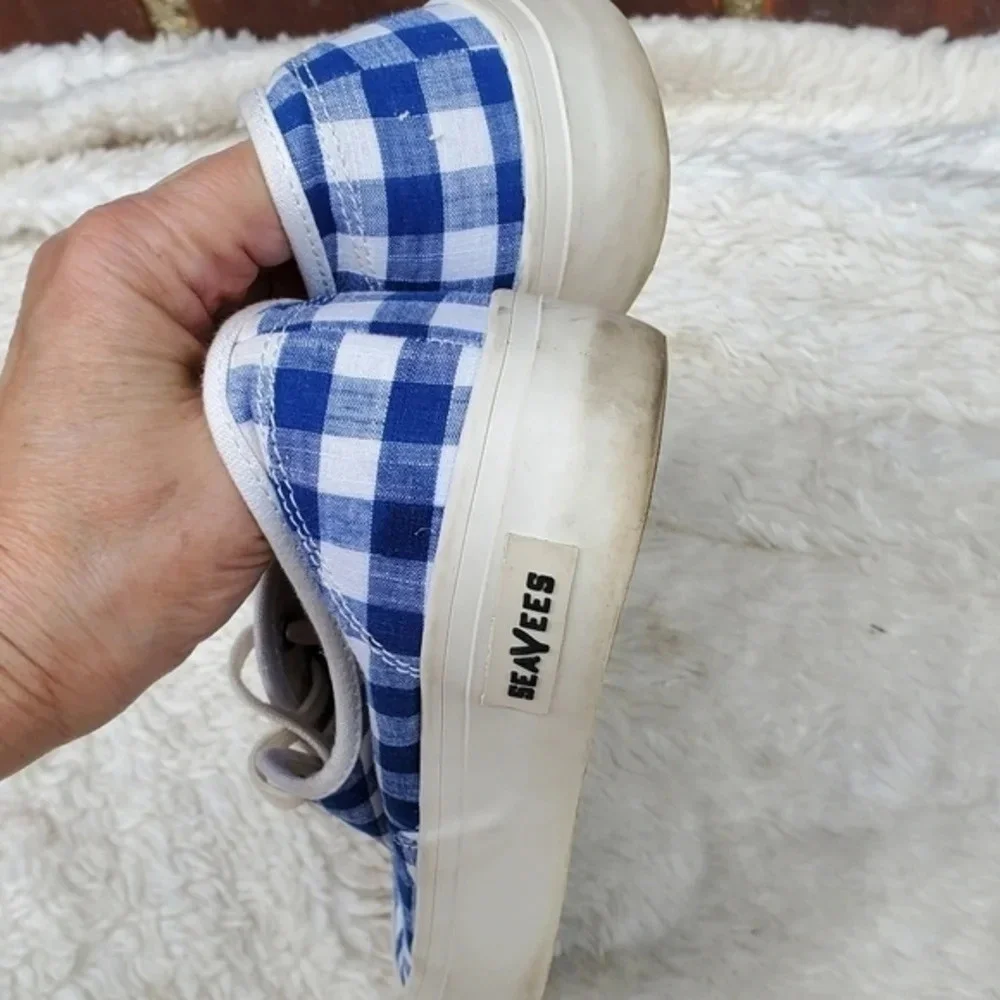 SeaVees for J. Crew‎  Gingham Legend  plaid sneakers 6